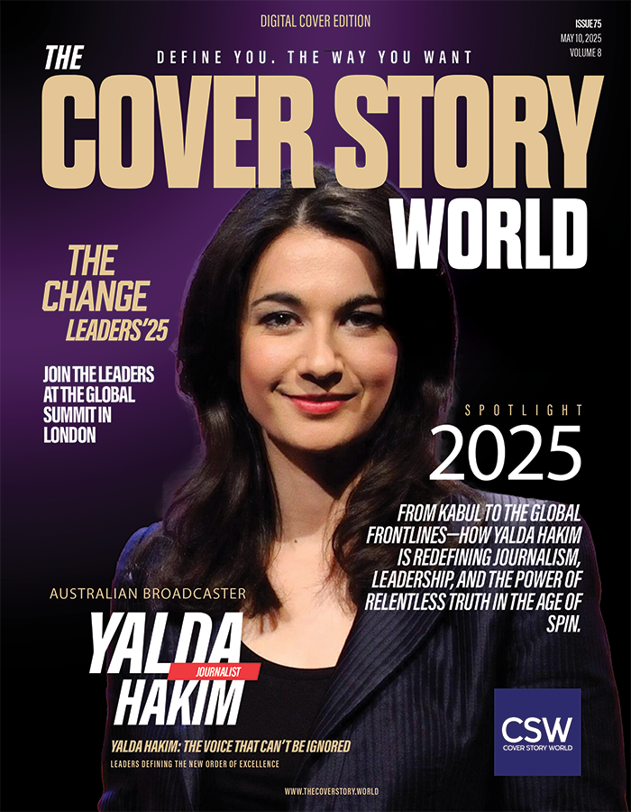 Yalda Hakim on the cover of The Cover Story World