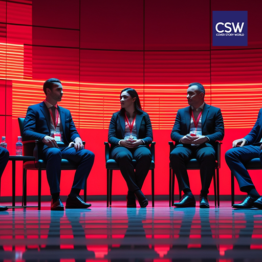 GCC business leaders networking at The Cover Story World Magazine White Page summit