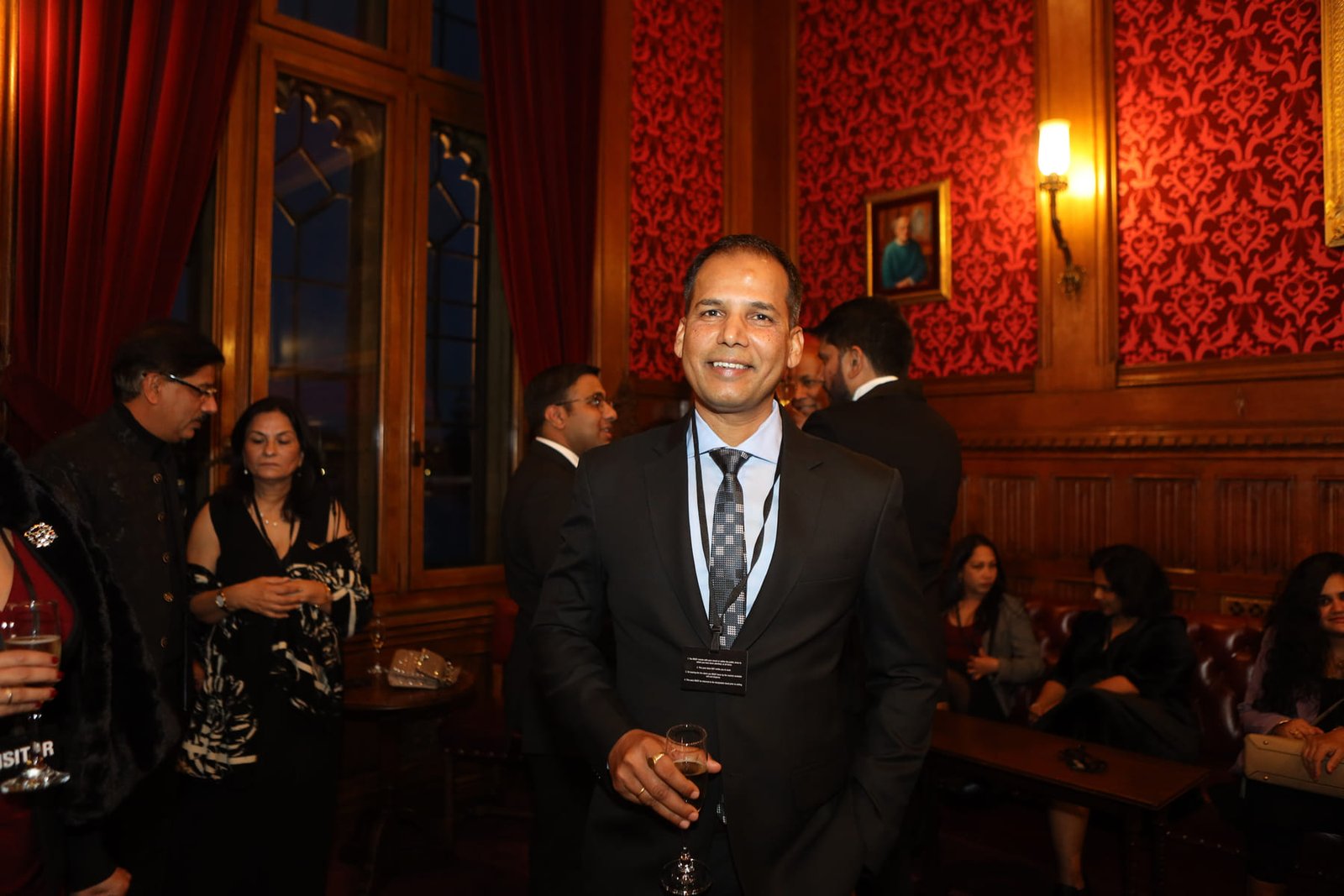 A guest during the evening reception at the House of Lords
